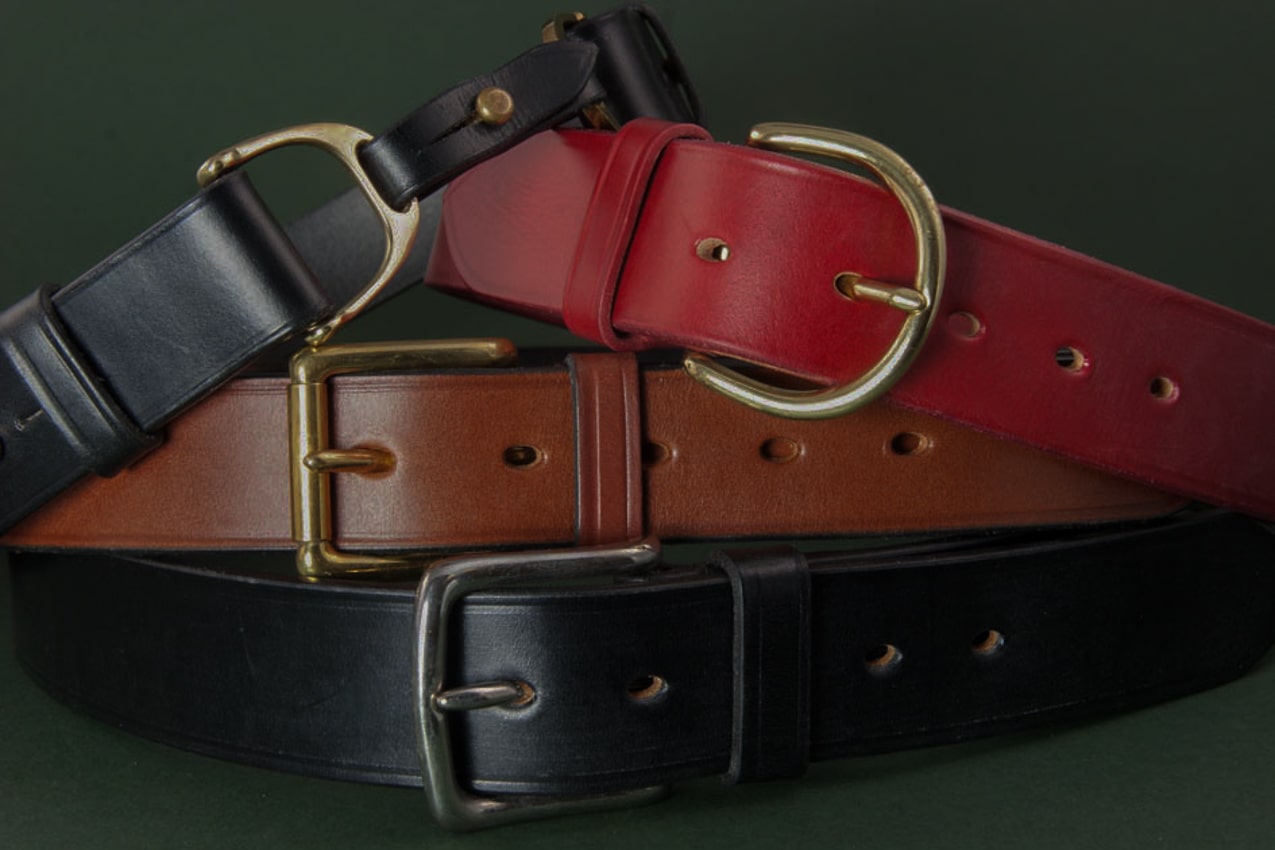 High quality English made belts with British belt buckles