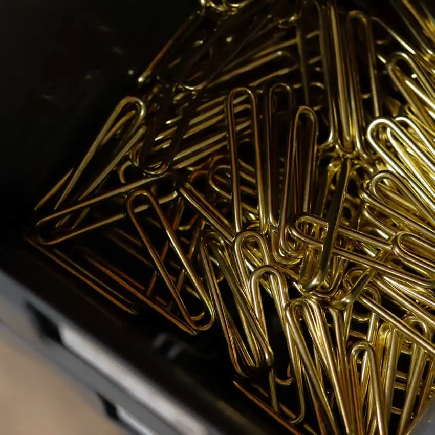 box of solid brass loops, hardware supplier