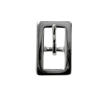 FLAT WHOLE HARNESS BUCKLE NP BRIGHT 5/8" 16mm