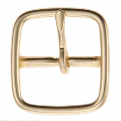 OVAL WHOLE BUCKLE 67L BRASS  1"  25mm