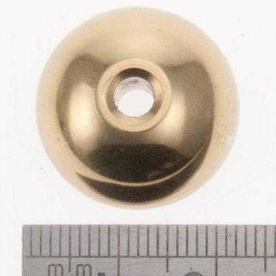 DRILLED CASE DOME STUD LARGE BRASS  20mm x 10mm