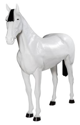 S112 LIFE SIZE DISPLAY HORSE OFF WHITE 