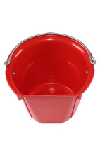 S85A FLAT SIDE HANGING BUCKET 4GALL RED 