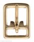 BRIDLE BUCKLE LOOPED BRASS  1/2"  12mm