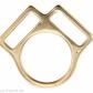 TWO LOOP SQUARE BRASS  7/8"  22mm