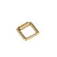 ROLLER BUCKLE SOLID BRASS 5/8" 16mm NO TONG - SALE